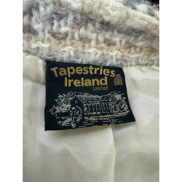 Tapestries Ireland Helena Ruuth Shawl Jacket 1970's - Picture 6 of 7